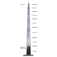 WADE DMX-52N 52 Foot Standard Duty Self-Supporting Tower