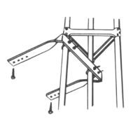 WADE ANTENNA U HOUSE BRACKET FOR GOLDEN NUGGET TUBULAR TOWER