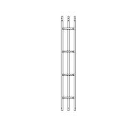 SURECONX 2-METER (6.75-FT) 18-GAUGE HEAVY DUTY DOUBLE WELD TUBULAR TOWER STRAIGHT SECTION